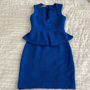 VESPER, blue cocktail/wedding dress, size 6 (fits like a 4)